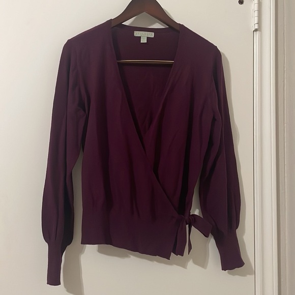 Rye Grass Tie Front Sweater Size M - Picture 1 of 6